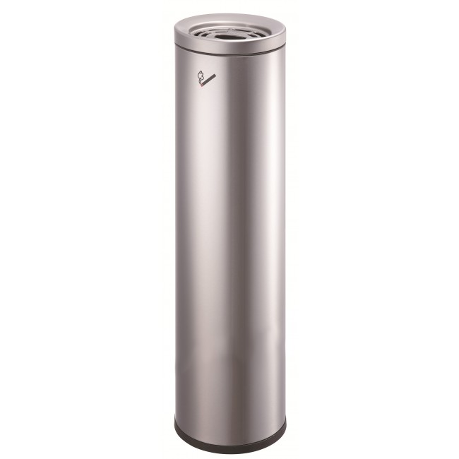 Stainless Steel Ashtray Smoking Butt Receptacle Cigarette Waste Collector (Round)